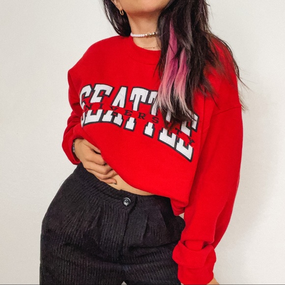 Vintage Seattle University Crewneck Sweatshirt - Picture 2 of 3